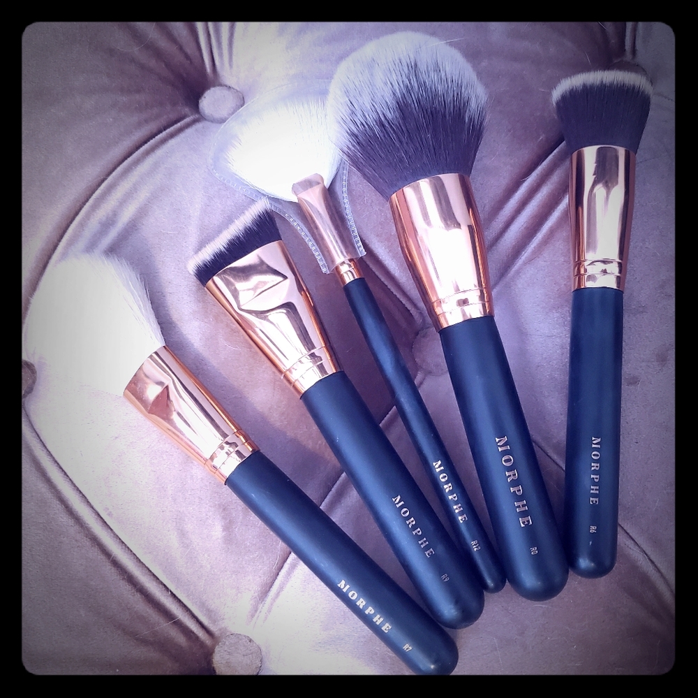 Rose Gold morphe face brushes